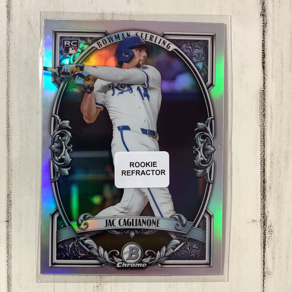 Jac Caglione 2026 Bowman Chrome Sterling Refractor Rookie Insert #BST-14 Royals